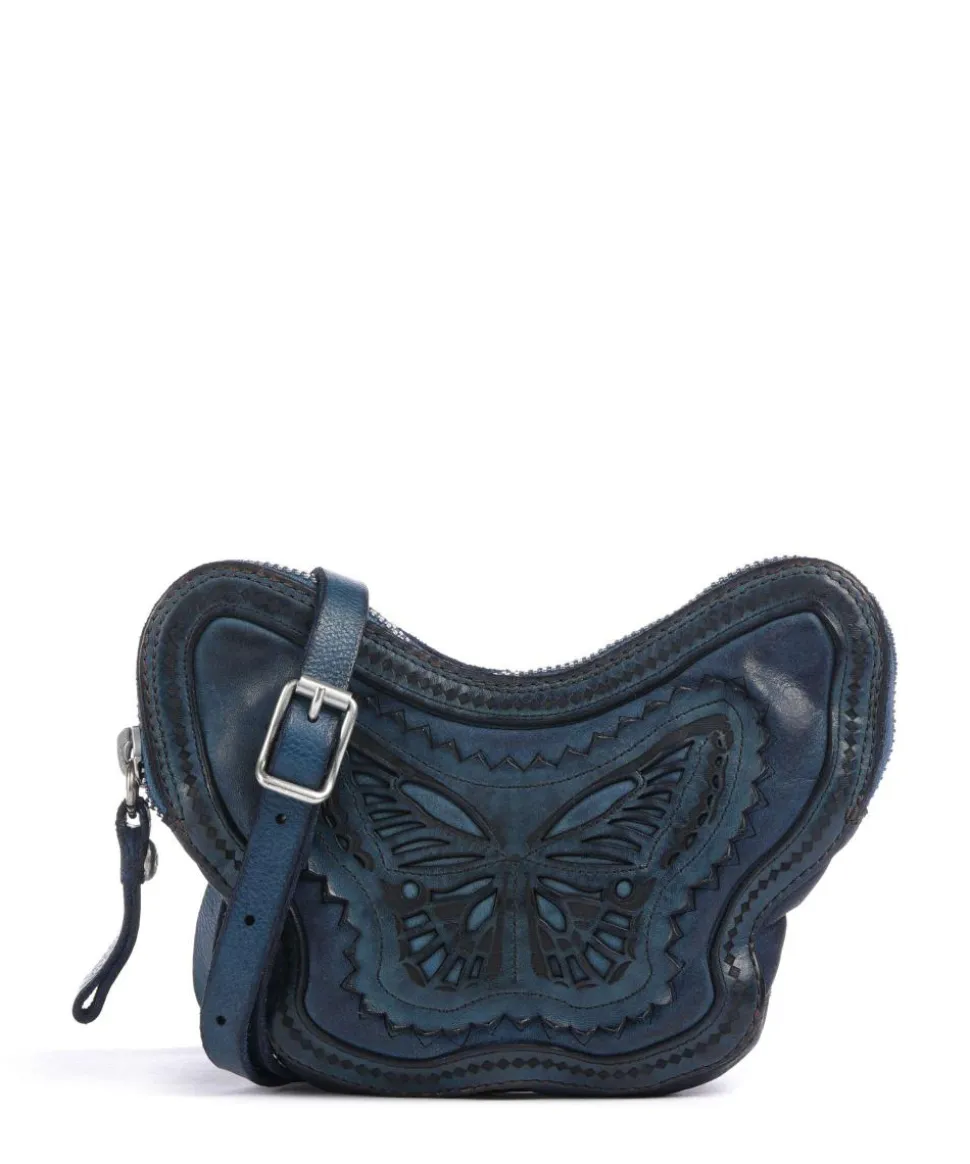 Umhängetasche Rindsleder dunkelblau