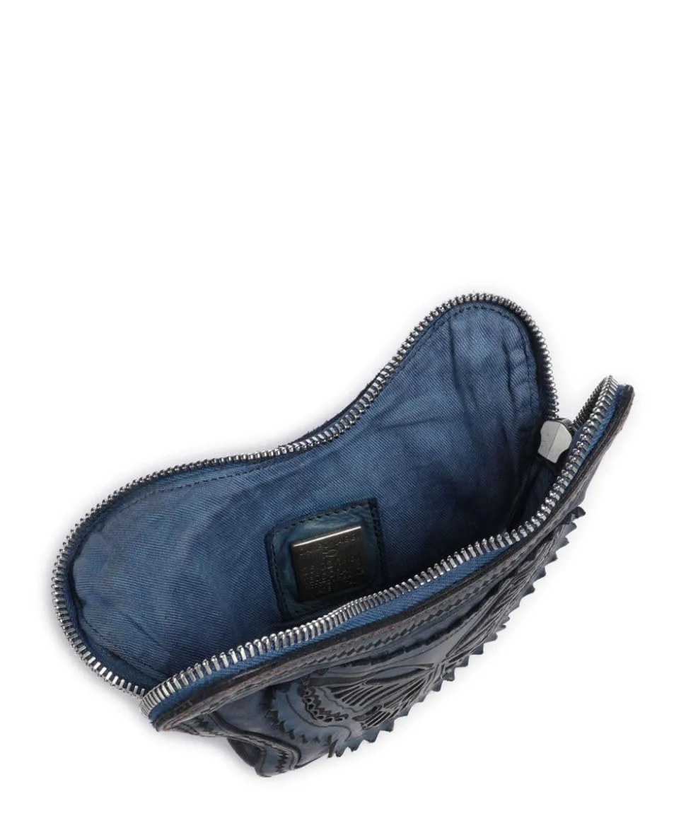 Umhängetasche Rindsleder dunkelblau