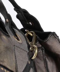 Umhängetasche Rindsleder grau