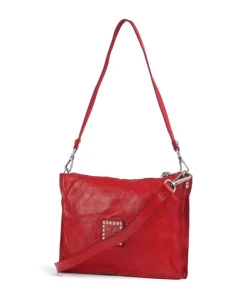 Umhängetasche Rindsleder rot