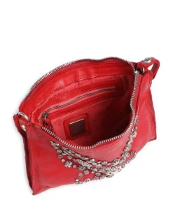 Umhängetasche Rindsleder rot