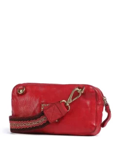 Umhängetasche Rindsleder rot