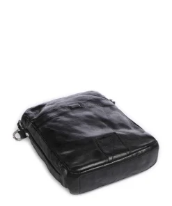 Umhängetasche Rindsleder schwarz