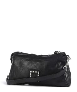 Umhängetasche Rindsleder schwarz