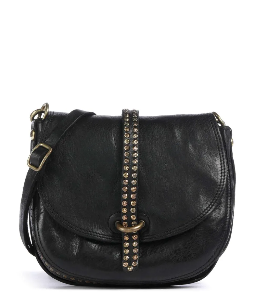 Umhängetasche Rindsleder schwarz