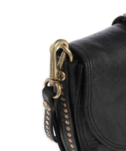 Umhängetasche Rindsleder schwarz