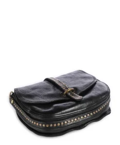 Umhängetasche Rindsleder schwarz