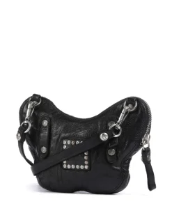 Umhängetasche Rindsleder schwarz