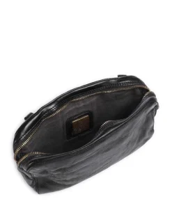 Umhängetasche Rindsleder schwarz