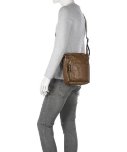 Umhängetasche Rindsleder taupe