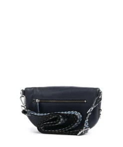 Umhängetasche weiches Rindsleder navy