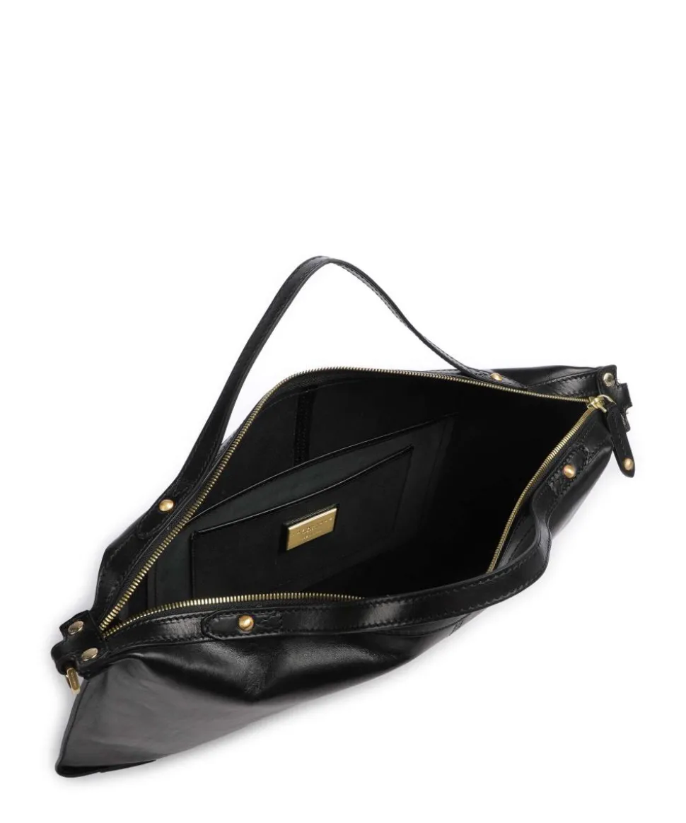 Unica Handtasche fein genarbtes Rindsleder schwarz