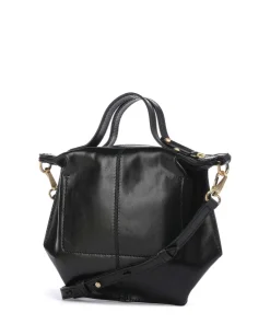 Unica Umhängetasche fein genarbtes Rindsleder schwarz