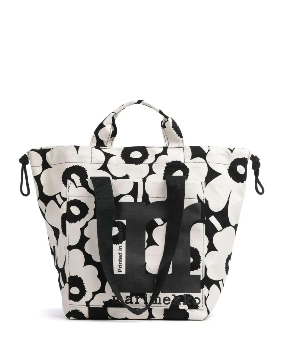 Unikko Mono City Shopper Canvas natur/schwarz