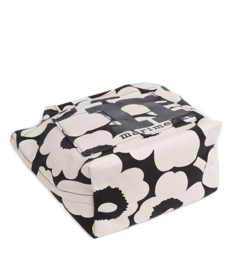 Unikko Mono Mini Handtasche Canvas natur/schwarz