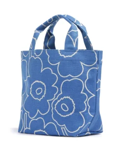 Unikko Mono Mini Piirto Handtasche Baumwolle blau