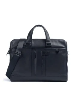 Urban Aktentasche 15″ genarbtes Rindsleder navy