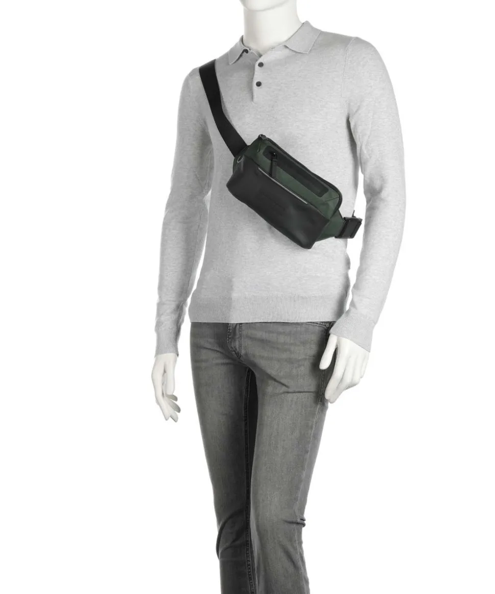 Urban Eco Gürteltasche recyceltes Polyester, Polyurethane dunkelgrün