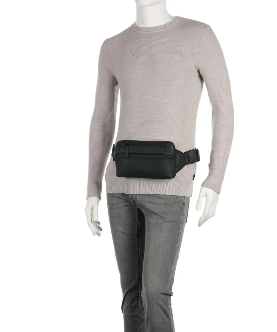 Urban Eco Le Gürteltasche recyceltes Leder schwarz