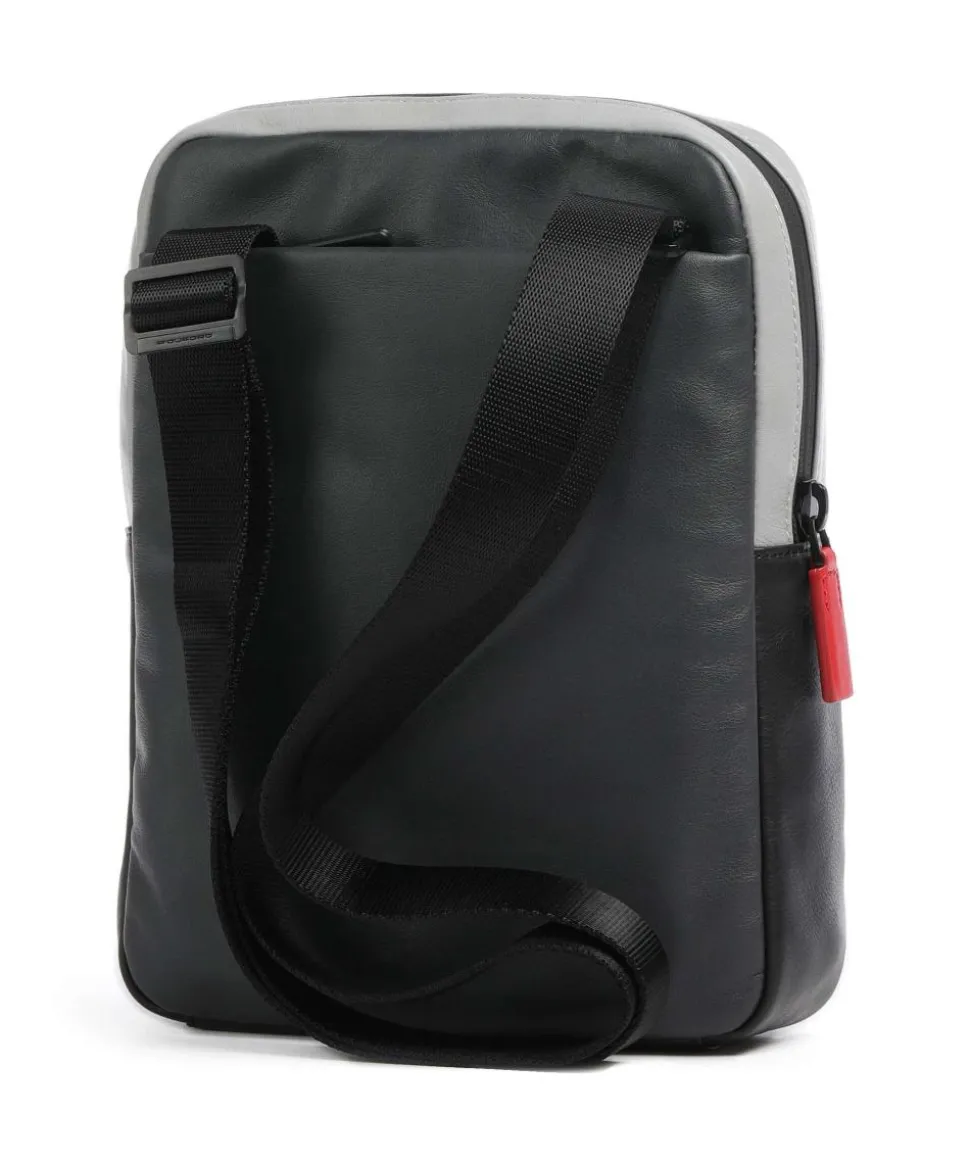 Urban Umhängetasche fein genarbtes Rindsleder dunkelgrau