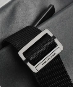 Urban Umhängetasche fein genarbtes Rindsleder dunkelgrau