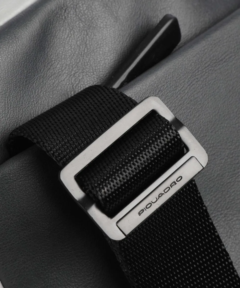 Urban Umhängetasche fein genarbtes Rindsleder dunkelgrau