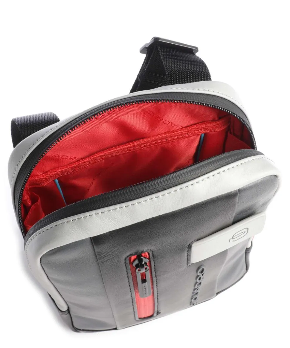 Urban Umhängetasche fein genarbtes Rindsleder dunkelgrau