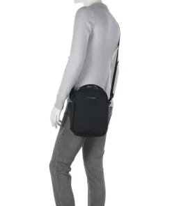 V Tour Umhängetasche recyceltes Polyester schwarz