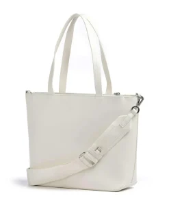 Valda Shopper Lederimitat elfenbein