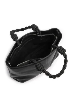 Vanil Valesca Handtasche genarbtes Rindsleder schwarz