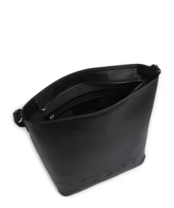 Vanja Beuteltasche Lederimitat schwarz