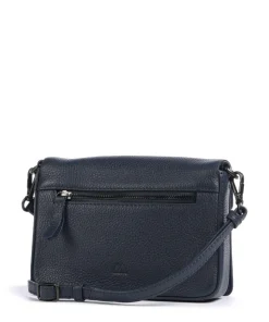 Vanya Umhängetasche genarbtes Rindsleder navy