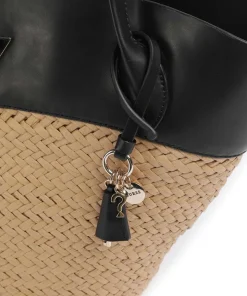 Venere Shopper Bast natur/schwarz