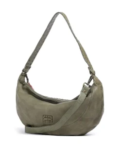 Venusweg 8 Beuteltasche genarbtes Leder grün