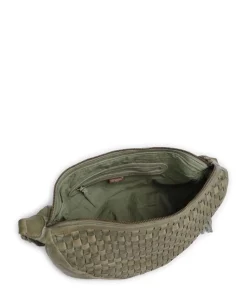 Venusweg 8 Beuteltasche genarbtes Leder grün