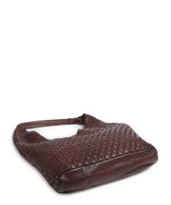 Venusweg 2 Schultertasche genarbtes Rindsleder dunkelbraun