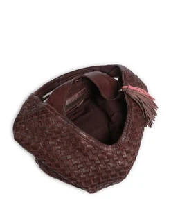 Venusweg 2 Schultertasche genarbtes Rindsleder dunkelbraun