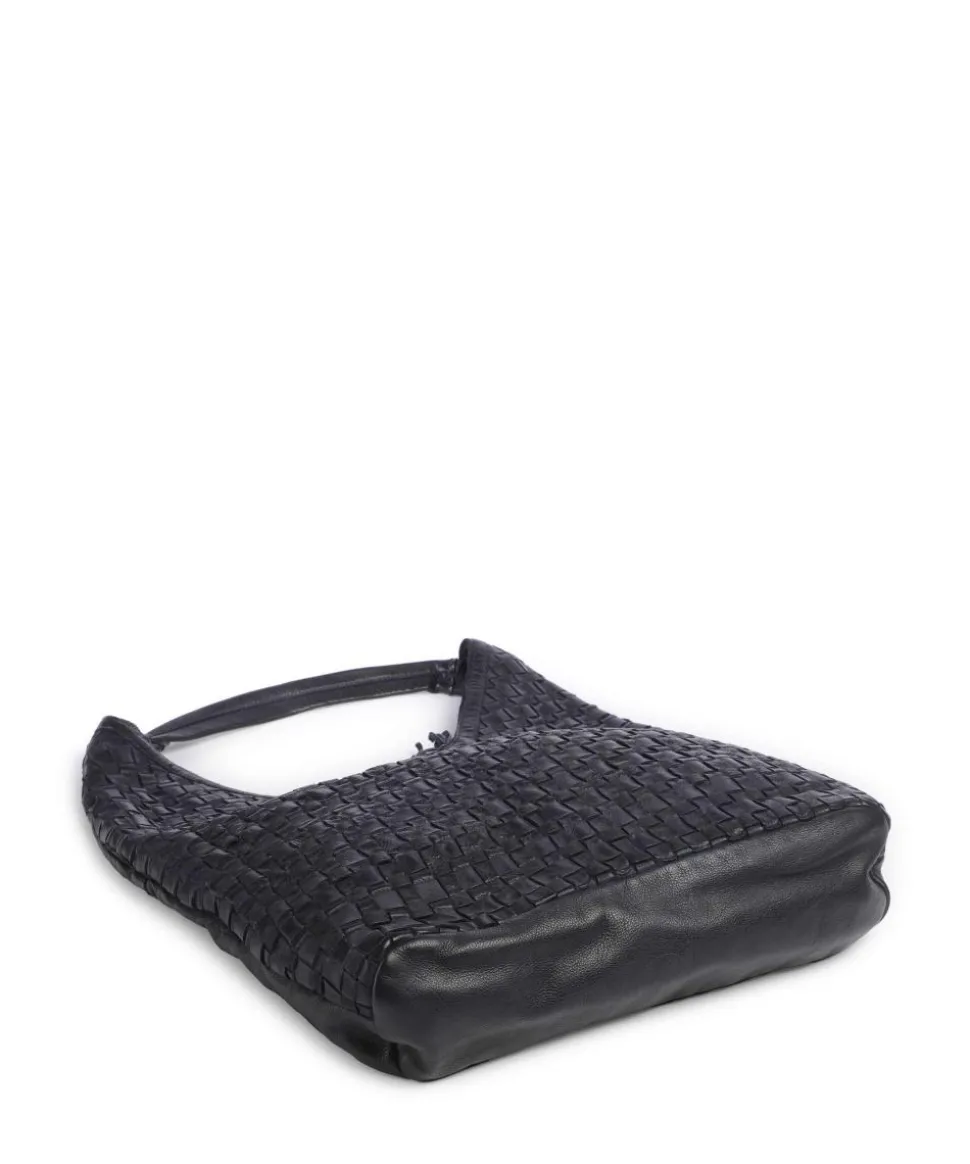 Venusweg 2 Schultertasche genarbtes Rindsleder navy