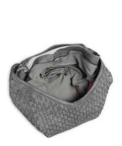 Venusweg 2 Schultertasche genarbtes Rindsleder grau