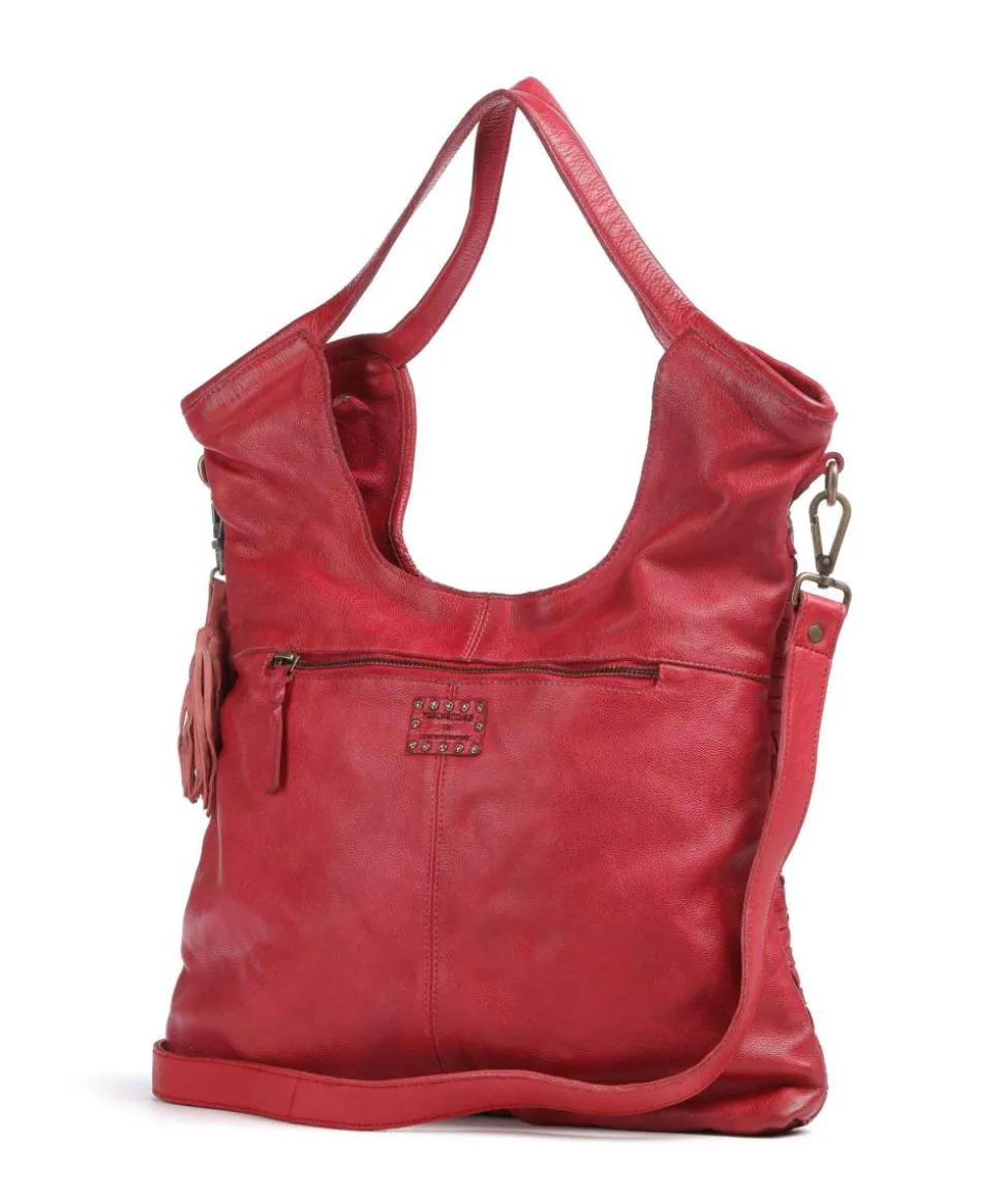 Venusweg 3 Shopper genarbtes Leder pink