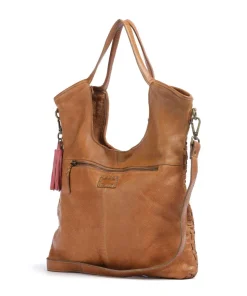 Venusweg 3 Shopper genarbtes Leder braun