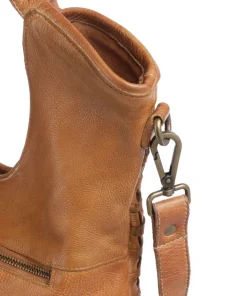 Venusweg 3 Shopper genarbtes Leder braun