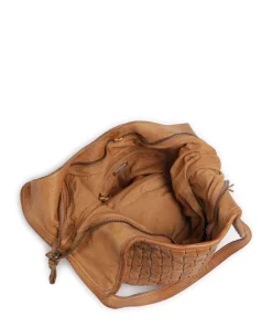 Venusweg 3 Shopper genarbtes Leder braun
