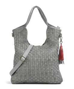 Venusweg 3 Shopper genarbtes Leder grau