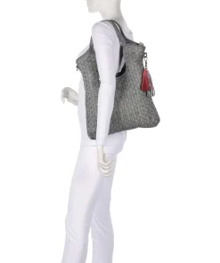 Venusweg 3 Shopper genarbtes Leder grau