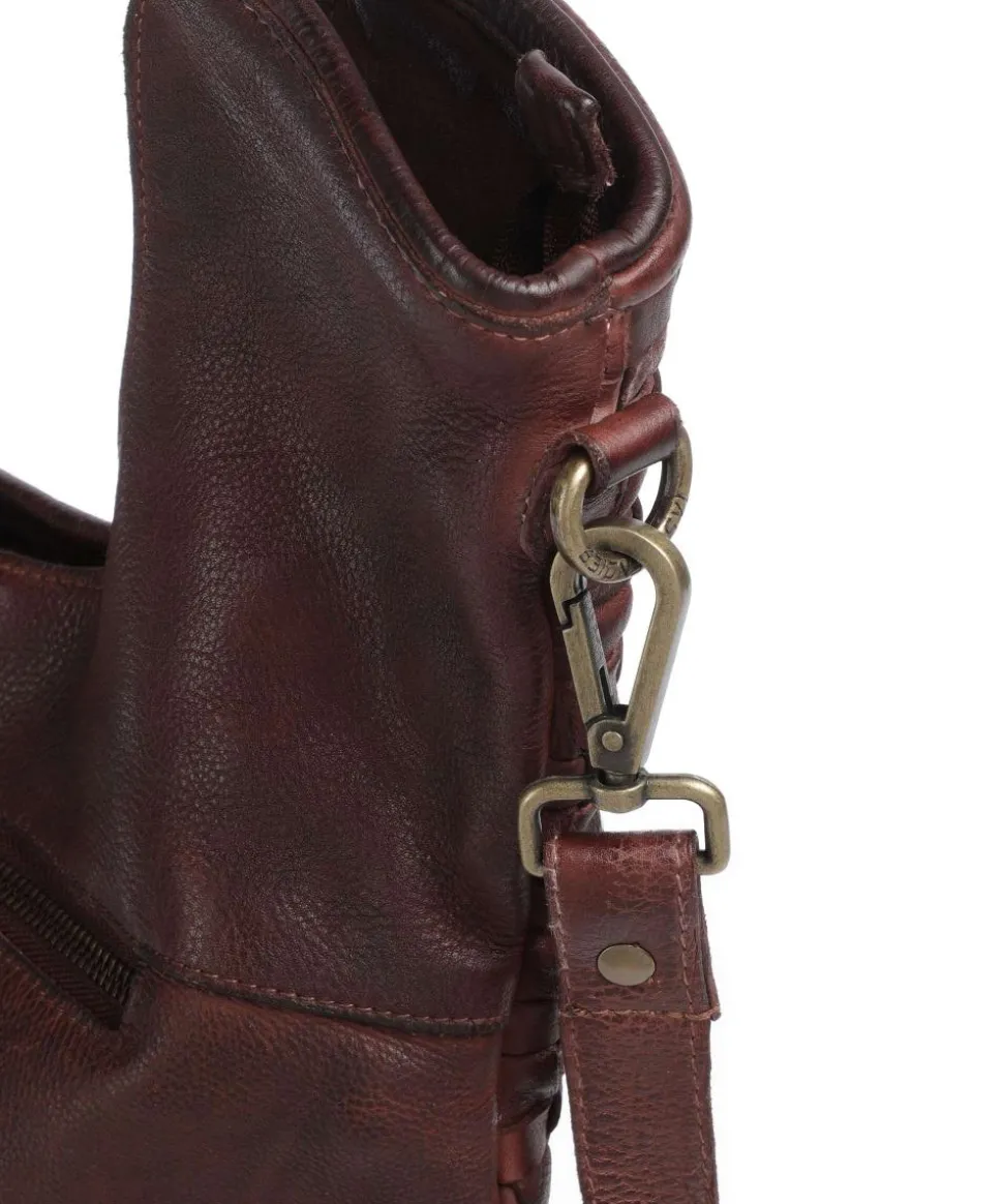 Venusweg 3 Shopper genarbtes Leder dunkelbraun