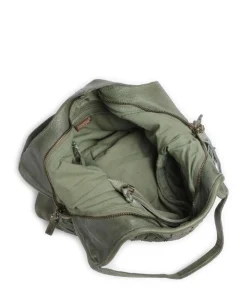 Venusweg 3 Shopper genarbtes Leder grün