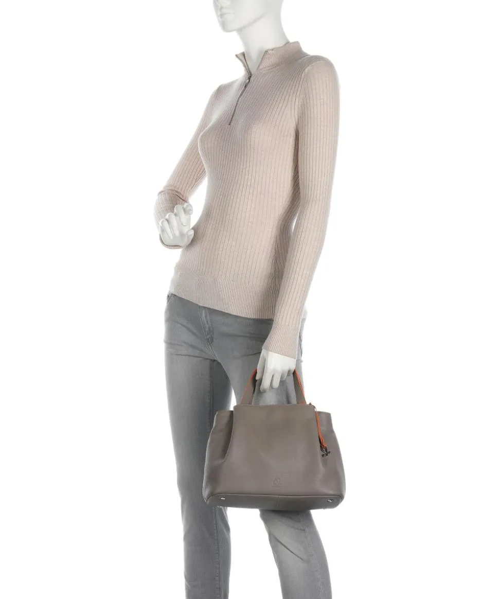 Verona Handtasche Nappaleder grau