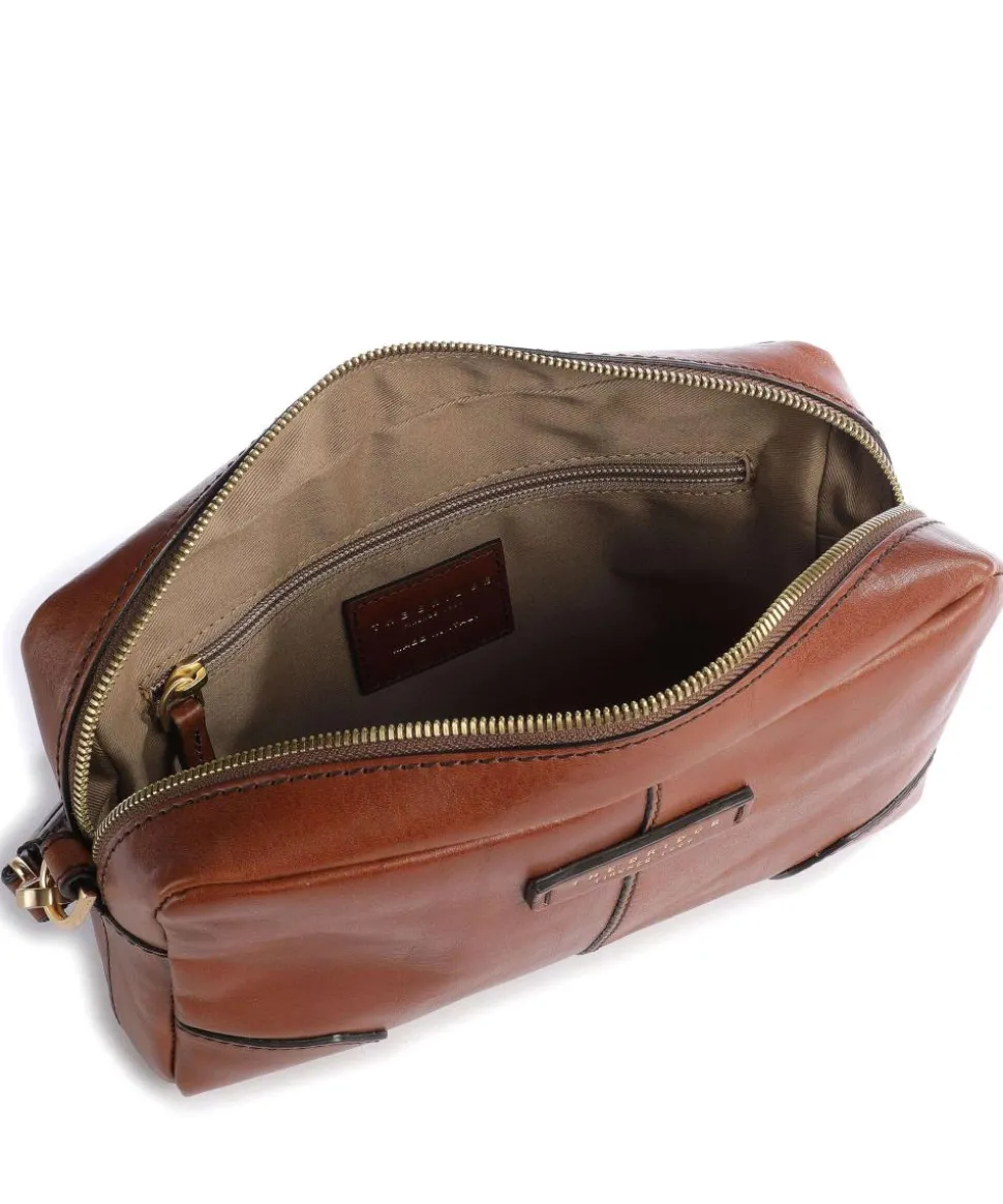 Vespucci Handgelenktasche fein genarbtes Rindsleder braun