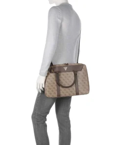 Vezzola Aktentasche 13″ Lederimitat beige/braun